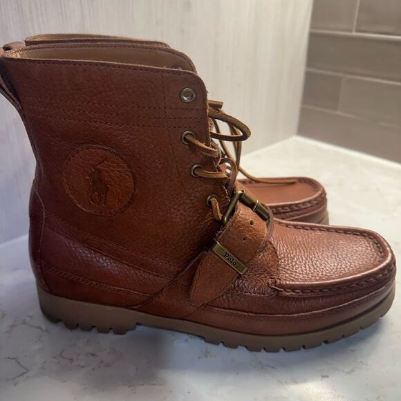 Men’s Polo Brown Boots - Picture 1 of 7
